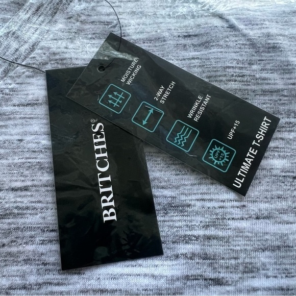 Britches, Men’s Ultimate Space-Dye-V-Neck Tee. Size: 2X. NWT - Picture 5 of 10